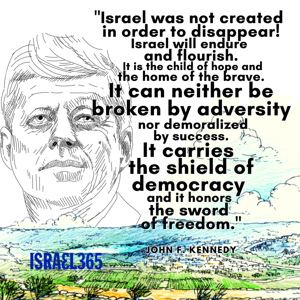 Quote by John F. Kennedy (designed by Yoni Schwartzman)