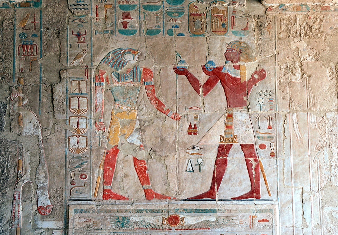 Luxor,_hieroglyphic_decorations_inside_the_Temple_of_Hatshepsut,_Egypt,_Oct_2004_A