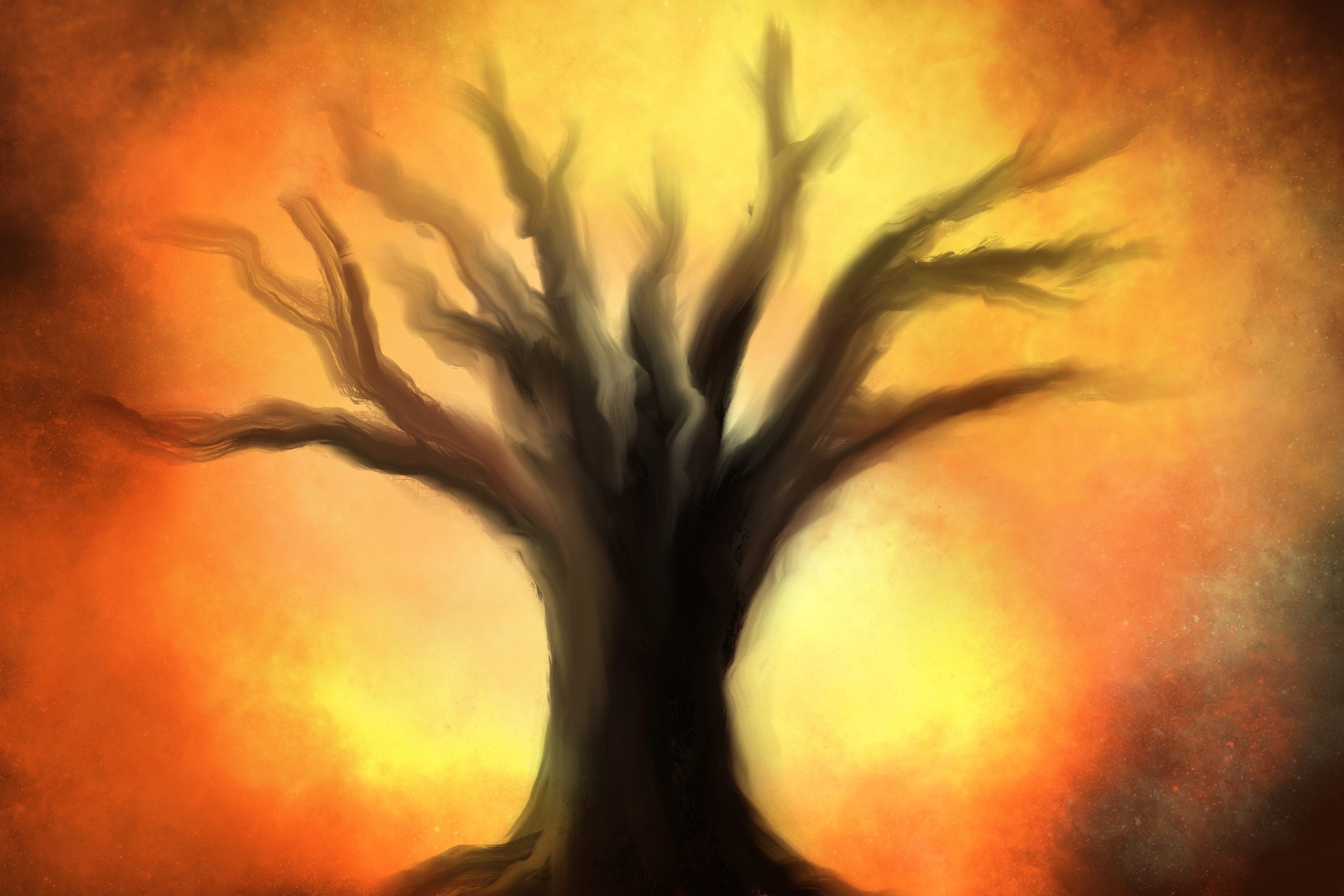 Illustration of the burning bush, Shutterstock