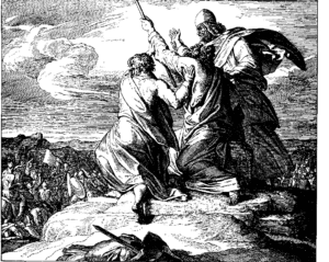 Battle with the Amalekites, by Julius Schnorr von Carolsfeld